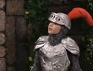 Chip as a knight in Barney's Adventure Bus.