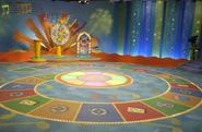 Stage right view of the set for Can You Sing That Song?.