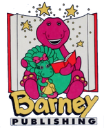 Early Illustration of Barney and Baby Bop reading. This image was inserted in a few Barney books during the early 1990s.