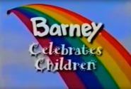 Barney Celebrates Children (title card)