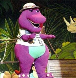 Barney in the jungle