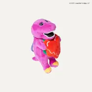 Emotionally Unavailable + Barney Plush Keychain (Side)