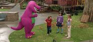 Barney and the children talk about autumn.