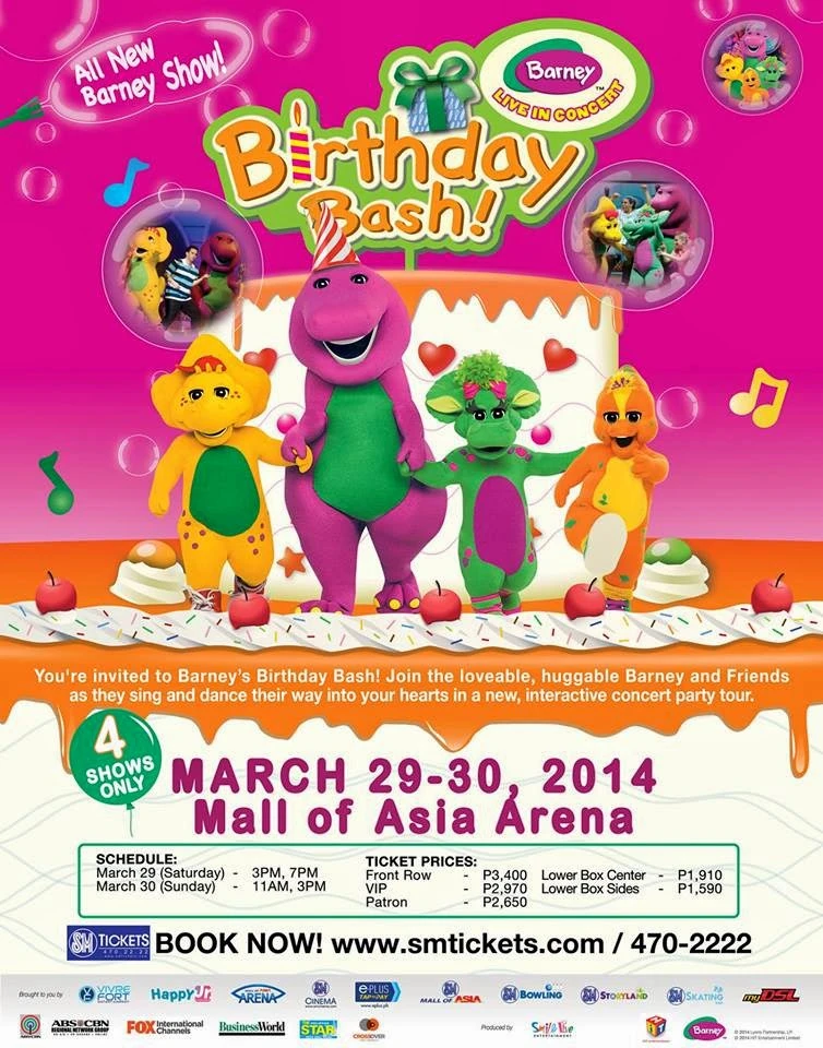Barney Live In Concert Birthday Bash Barney Wiki Fandom