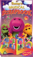 Barney's Musical Scrapbook UK VHS Cover