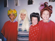 (Left to right) Monét Chandler. Monté Black, Chase Gallatin, and Marisa Kuers wearing wigs.