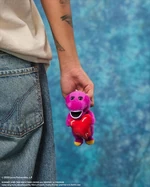 Barney plush keychain from Emotionally Unavailable.
