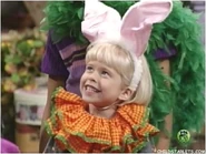 Linda wearing bunny ears.