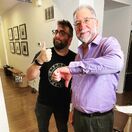 Director Tommy Avallone with Robert Curran.