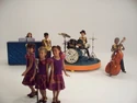 Cast of children on set for the filming of the music video for "Boogie Woogie Piggy"
