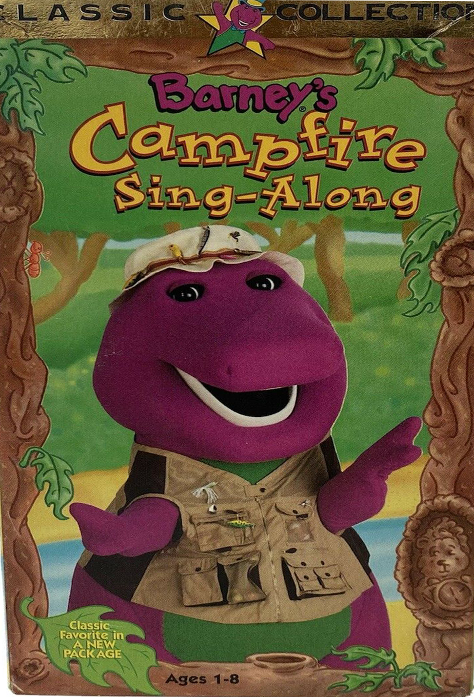 barney campfire sing along bear mascot