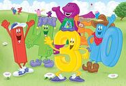 Barney & his number friends.