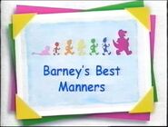 Barney's Best Manners