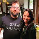 Director Tommy Avallone with Pia Hamilton, who portrayed "Min".