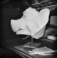BJ's head in the soft sculpture stage of development
