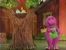 After a rain, Barney and the children sing "And the Green Grass Grows All Around".