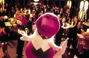 Barney during the song in Barney's Great Adventure