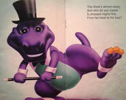 Barney in his tap-dancing outfit