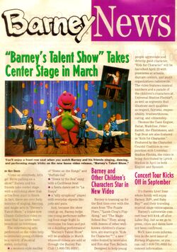 Barney News Spring 1996
