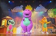 Barney, Baby Bop and BJ sing “If You’re Happy & You Know It"