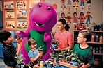 Barneyhowdoesyourgardengrow.png (17 KB) Barney and the children looking at plants.