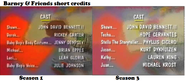 Since September 11, 1995 they decided to shorten the season 3 credits. And the short season 3 credits were also reused in later reruns of season 1 too but they weren't reused in later reruns of season 2 because season 2 kept the long scrolling credits.