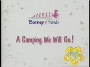 A-Camping We Will Go! Title Card From Barney's Fun & Games