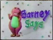 Barney Says Tittle Card