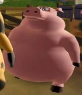 Pig, as he appears in Barnyard: The Video Game