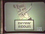 Rhymin' Riddles