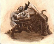 Burton Carter & Woola.jpg (28 KB) John Carter and Woola by David Burton
