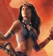 Duare on the cover of Carson of Venus: The Edge of All Worlds by Chris Peuler