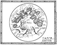 A map of Amtor (artist: Edgar Rice Burroughs)