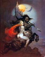 The Moon Maid by Frank Frazetta