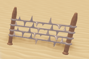 Barbed Wired Fence Base Raiders Wiki Fandom - how to make a barbed wire fence in roblox