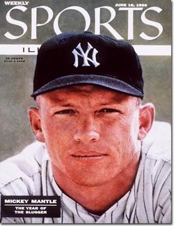 New York Yankees Mickey Mantle Sports Illustrated Cover Poster by