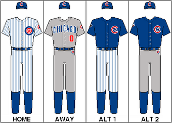 chicago cubs jersey history