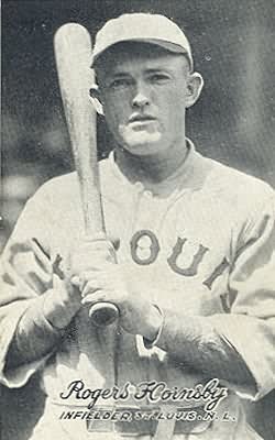 Rogers Hornsby, Hall of Fame Baseball Player, Right-handed Hitter