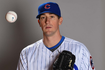 Kyle Hendricks Major Momentos relic - Wrigley Field Flag