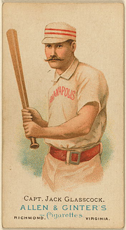 Jack glasscock Indianapolis card 1880s