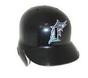 a batting helmet