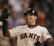 Vizquel in the  with the Giants in 2005.