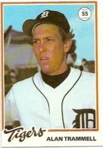 Alan Trammell Signed 1987 Topps Baseball Card - Detroit Tigers