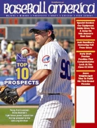 Cover of Baseball America Magazine.
