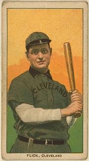 Elmer Flick baseball card, 1909