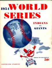 1954 World Series program.
