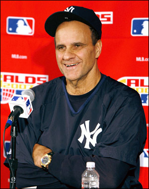 Joe Torre, after winning the World Series in 2000.