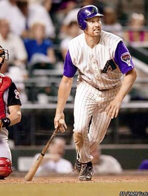 Mark Grace Arizona Diamondbacks 2001 World Series Alt Purple Men's Jersey