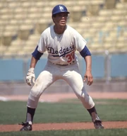 A photo of Maury Wills.