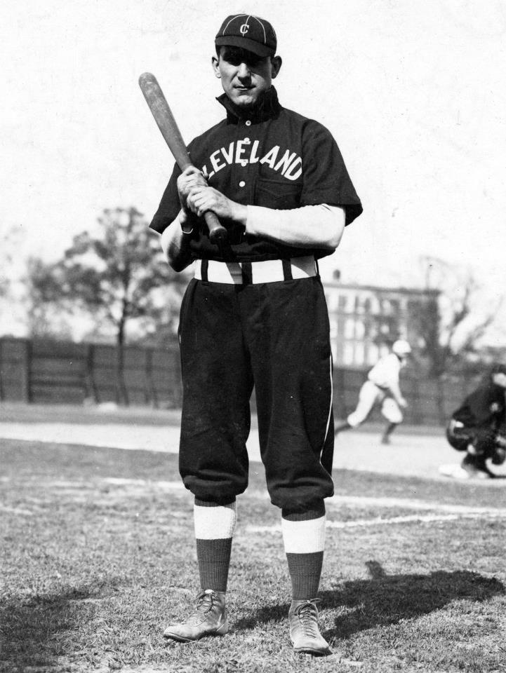 Harry Davis, Cleveland Naps, baseball card portrait]